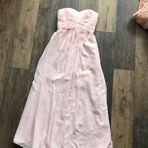 David’s bridal bridesmaid dress! Warn once!